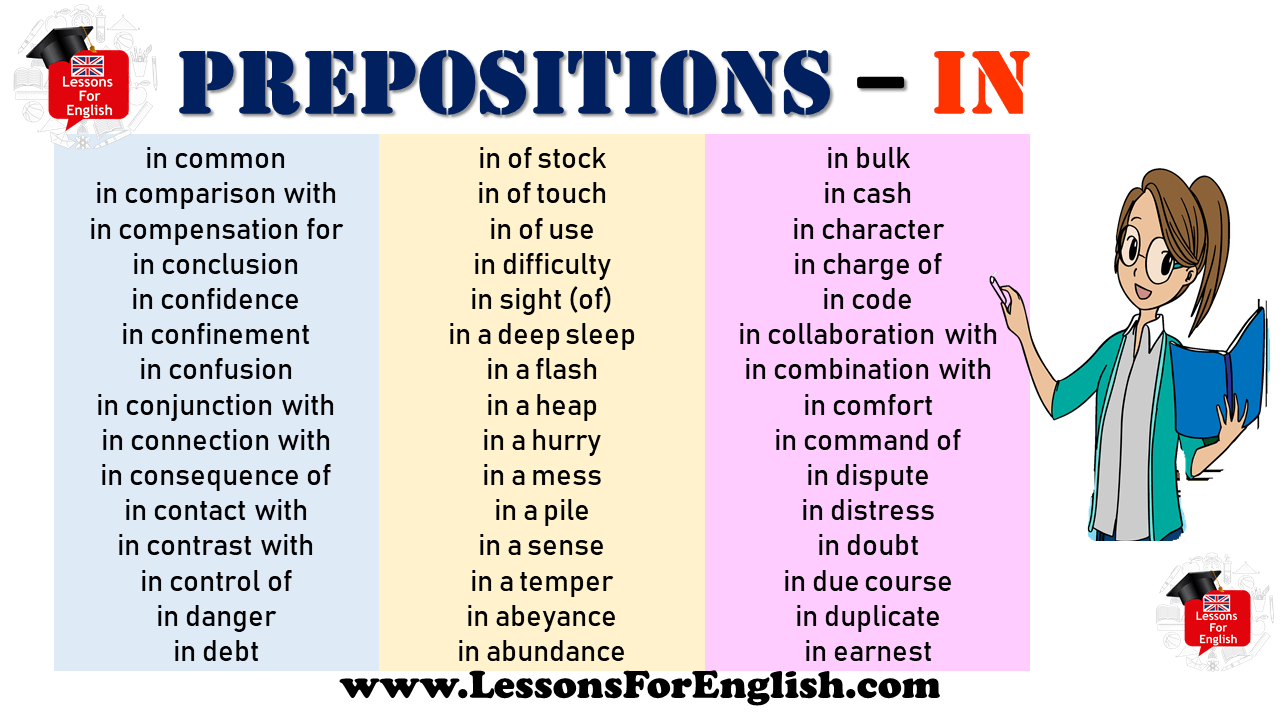 Prepositions - IN