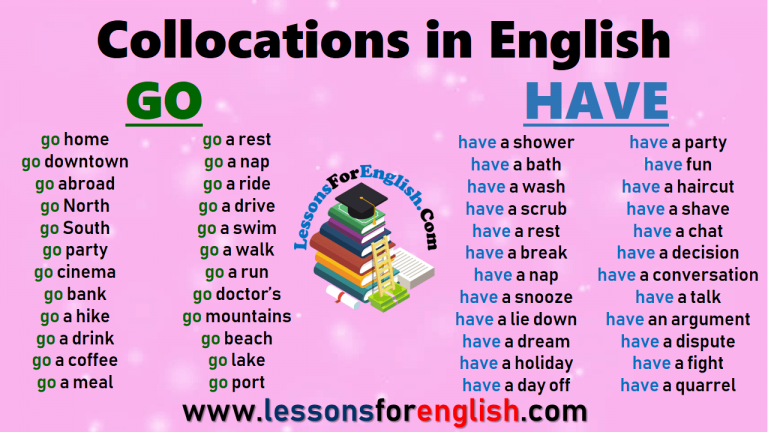 Collocations in English - MAKE and DO - Lessons For English