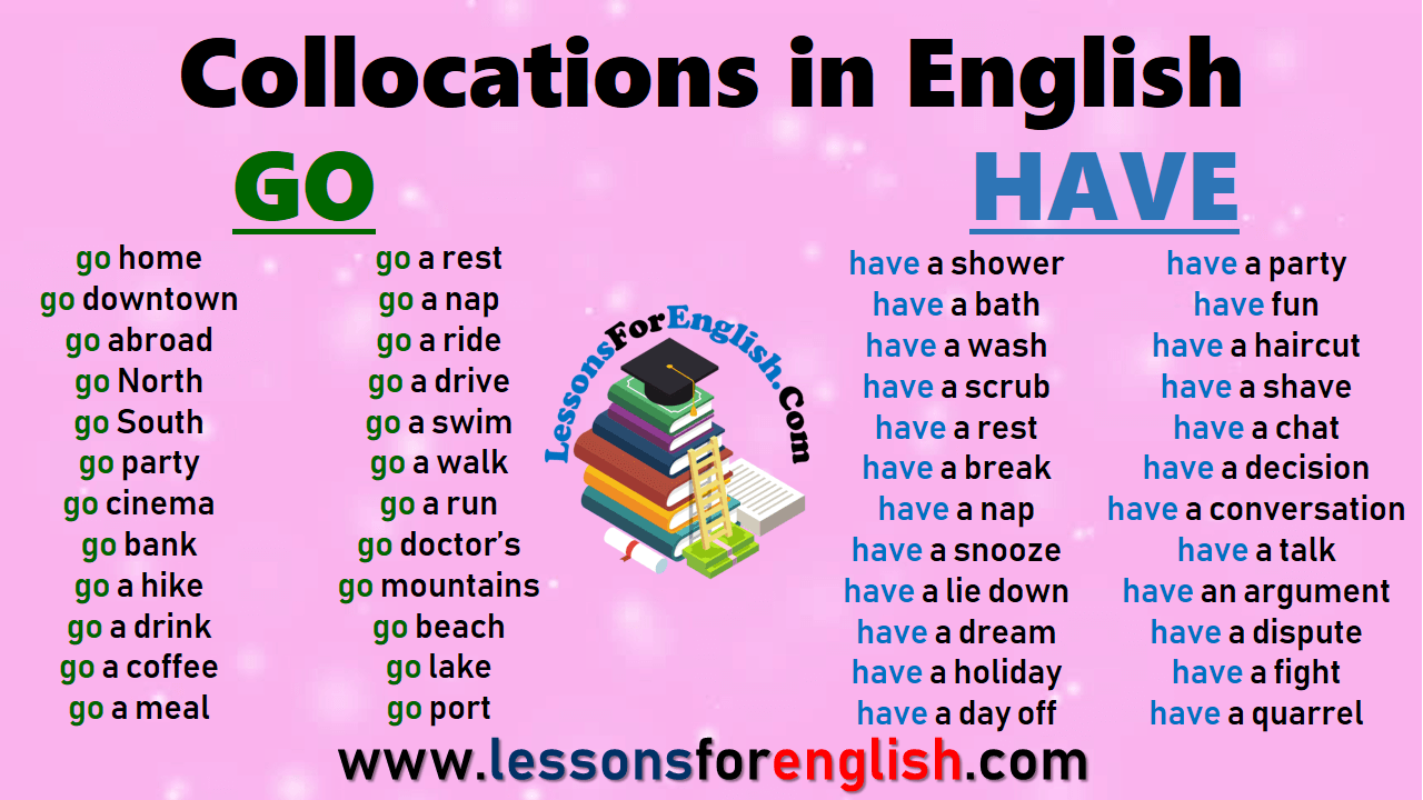 Collocations in English - GO and HAVE