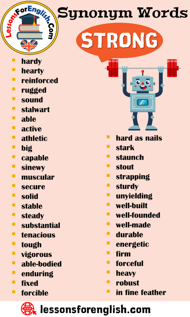 Robust Synonyms In English