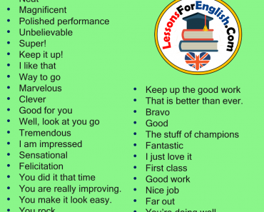 Ways To Say Well Done