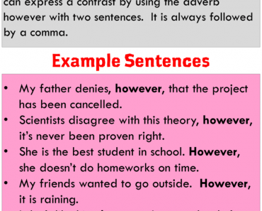 Conjunctions Definitions And Example Sentences Lessons For English