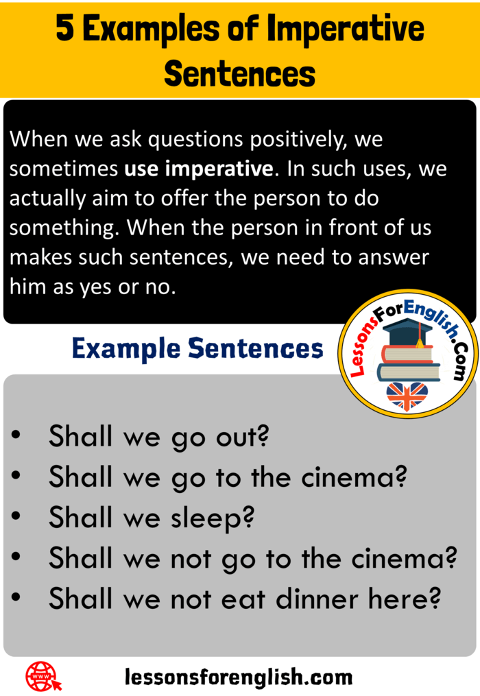 What is Imperative Sentences? 5 Examples of Imperative ...