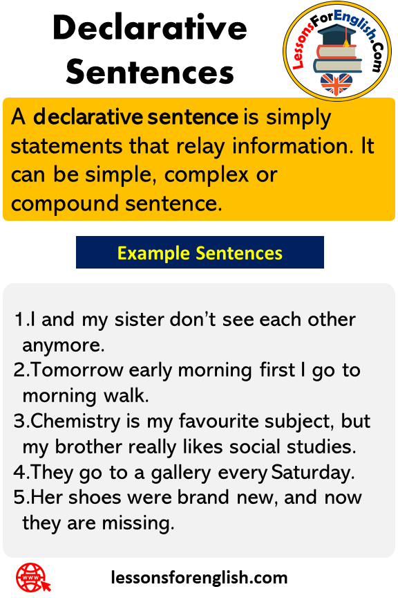 declarative sentence