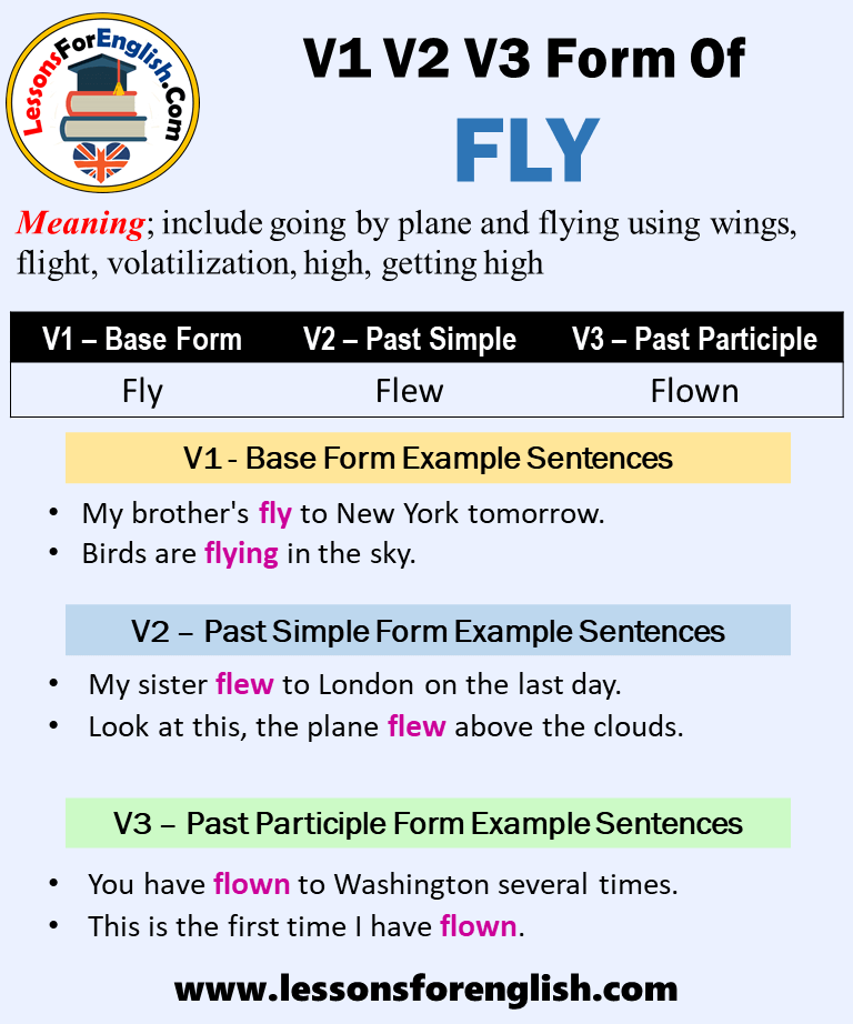 Fly past tense
