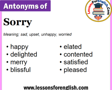 Antonyms Of Sweet Opposite Of Sweet In English Lessons For English