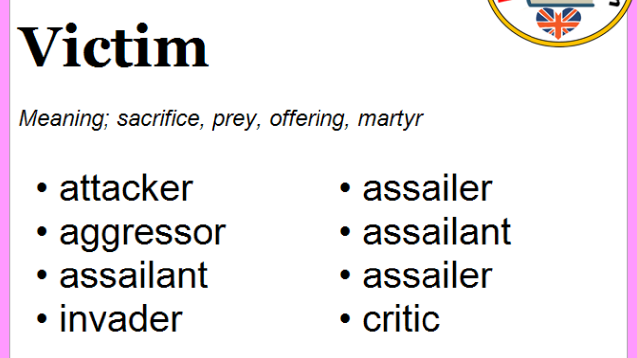 Synonyms Of Victim, Victim Synonyms Words List, Meaning and